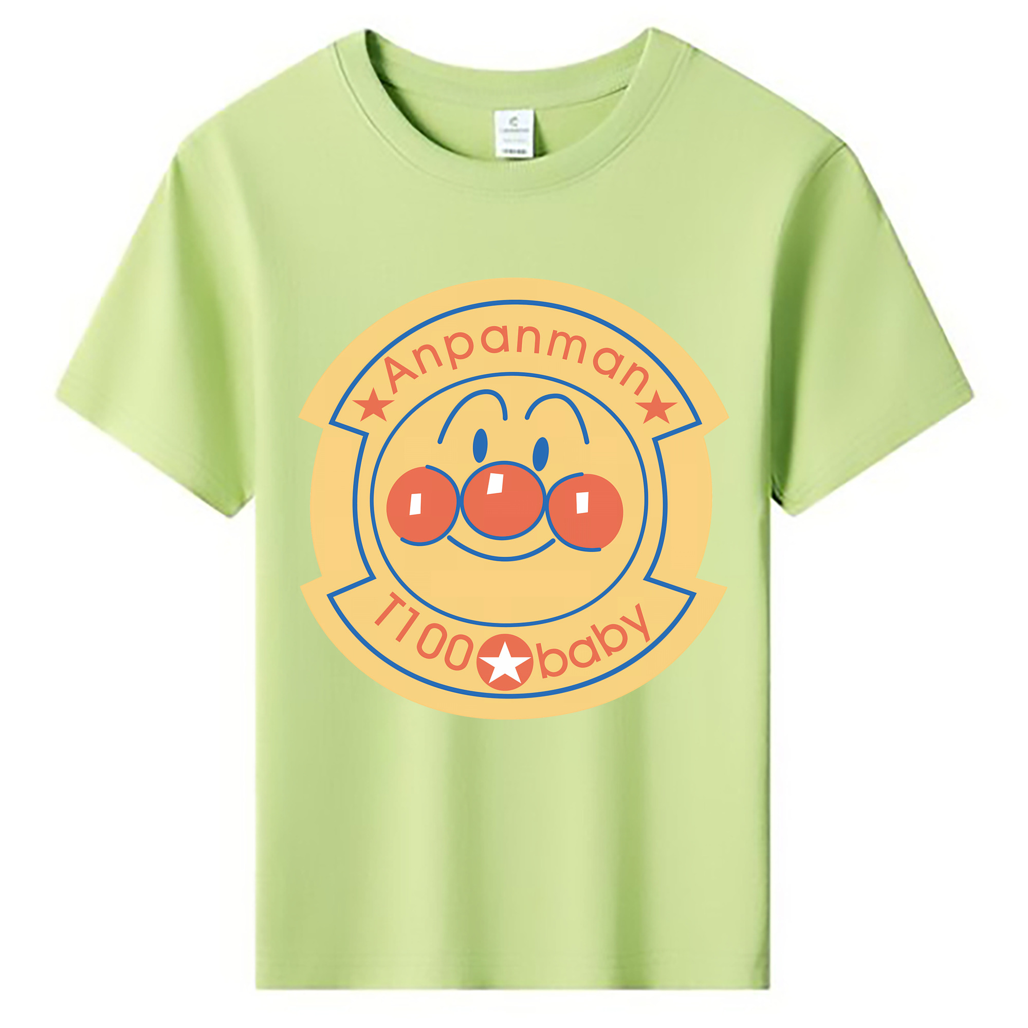 （画像用） アンパンマン Anpanman 綿100％キッズTシャツ（フロントプリント）